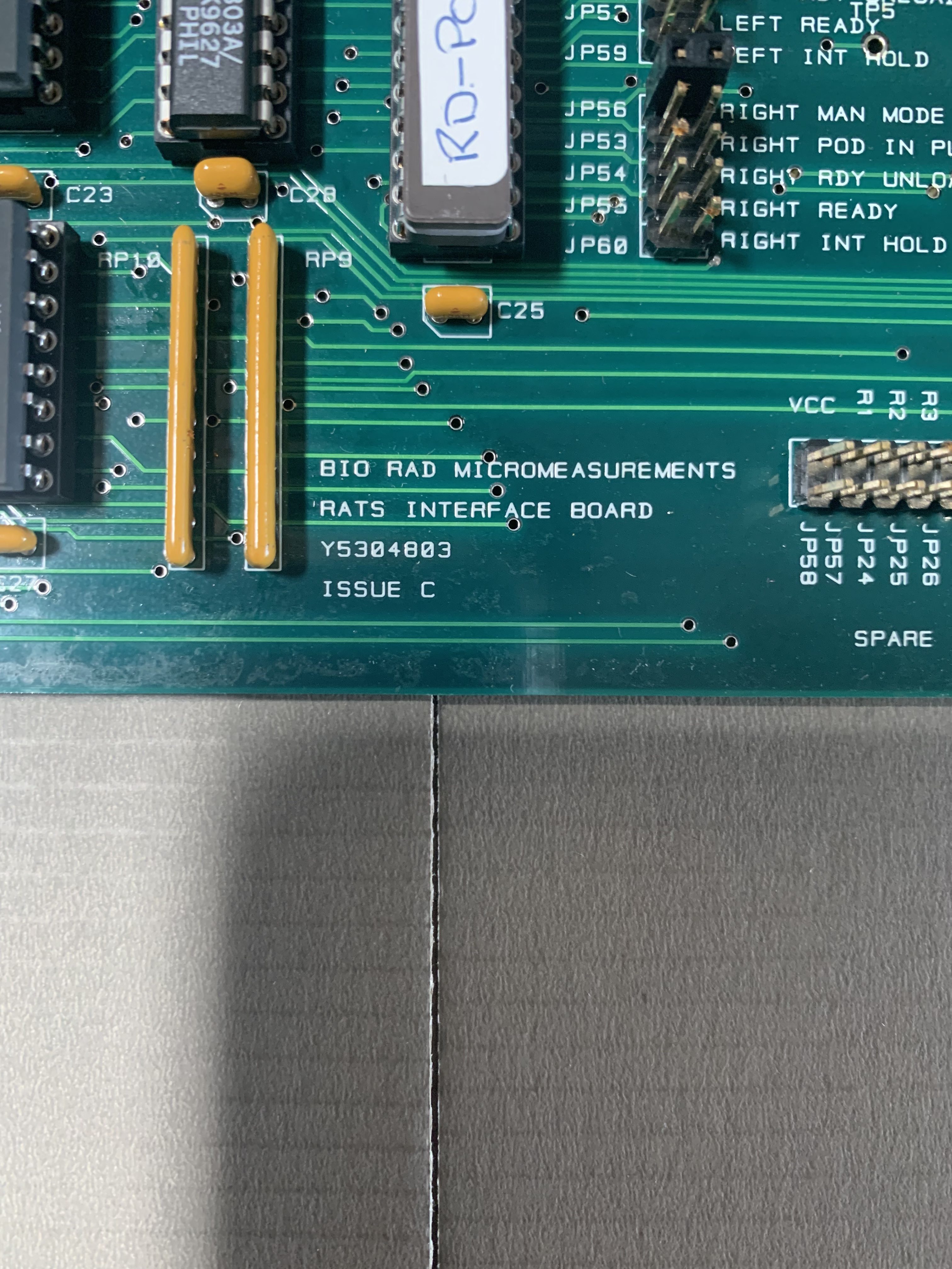 Used Micromeasurements Rats Interface Board Issue C Y5304803