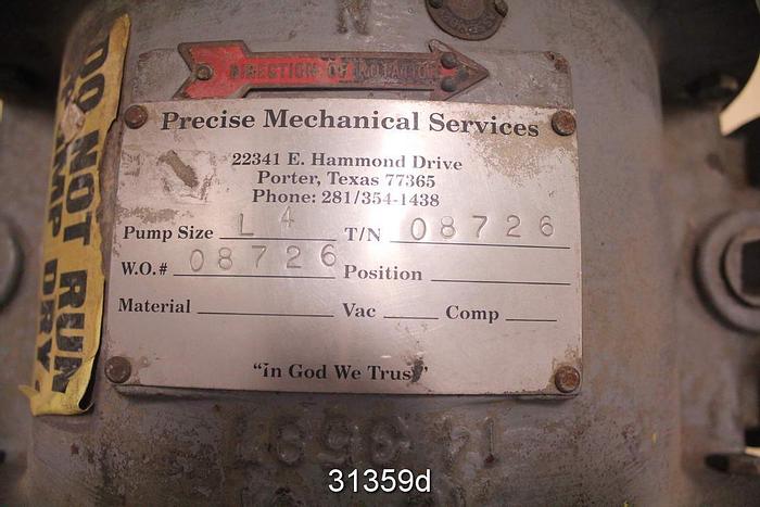 Refurbished Nash L4 Vacuum Pump #31359