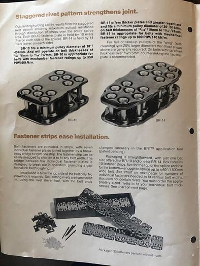 Used HB18286 Belt Splicers, new in case