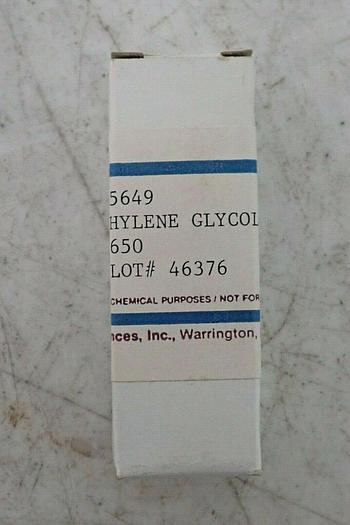 Used Polysciences 15649 Poly(ethylene glycol) 1g ~ 50% Full