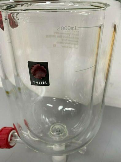 Used Syrris 2000 mL Jacketed Glass Reactor for Atlas Synthesis System