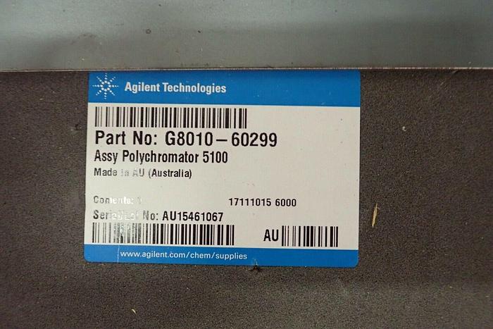 Used Assy Polychromator 5100 G8010-60299 for Agilent ICP-OES Spectrometer G8014A
