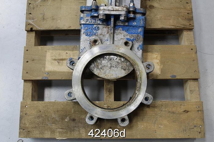 Used FNW 8" Hand Operated Knife Gate Valve #42406