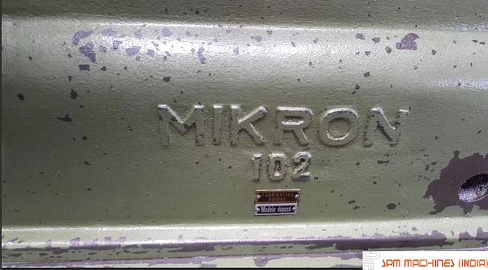 Used Mikron 102 Gear Hobbing