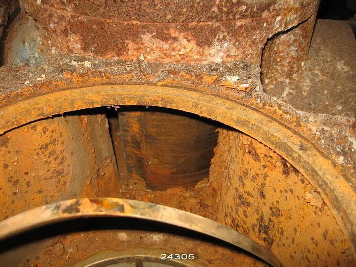 Used Hayward  Hayward Raw Water Strainer, Dual Canister, 8" Inlet And Outlet Flanges, Iron Body, Bronze Internals, Canister Filter Has 1/8" Holes Outside, Fine Wire Screen On Inside, Physical Size, 53" Long, 51" Tall, 25" Wie, 200Lbs Max Working Pressure #24305