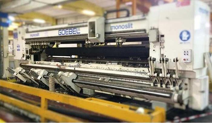 Used 244" GOEBEL MONOSLIT SLITTER REWINDER