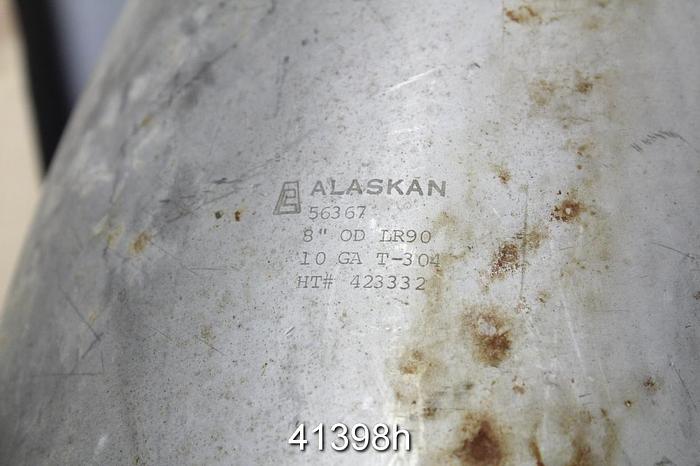 Used Alaskan 304L Stainless Steel 45 Degree Elbow Tubing #41398