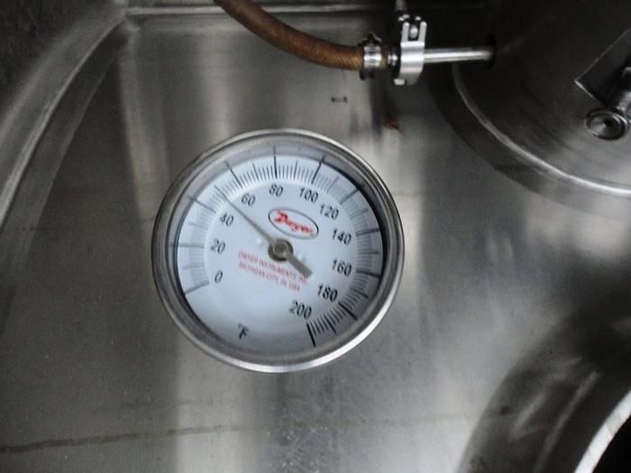 Used Tank, 3,000 Gallon, S/st, 77" x 12', Jkt, Agit, Dairy, #S741640