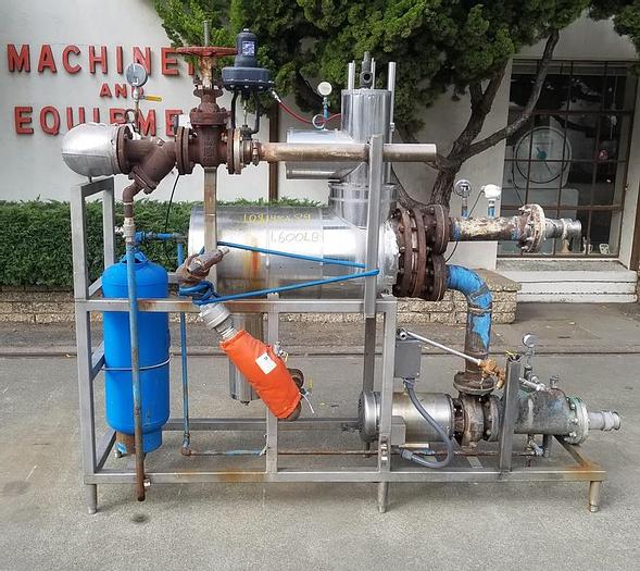 Used Heat Exchanger, Plate, 2,300 SF, 316 Stainless Steel, APV, HTST #C743296