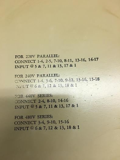 Used 12 Kva Johnson Electric Co. Transformer,