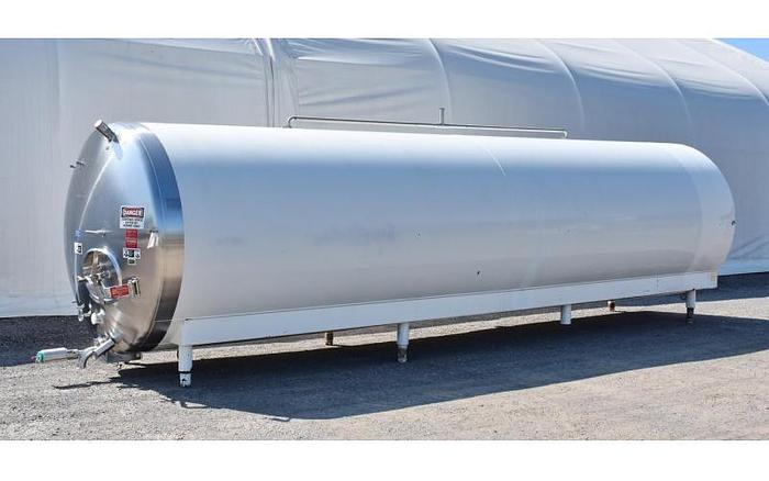 USED 5000 GALLON TANK, 316L STAINLESS STEEL, INSULATED, SANITARY