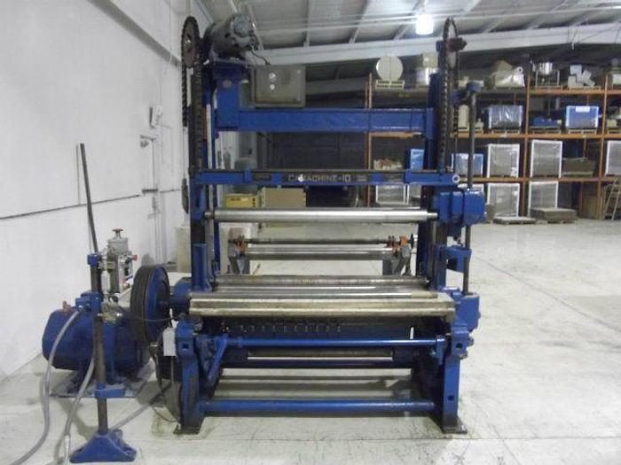Used 55" USED CAMERON 10 TWO DRUM SLITTER REWINDER