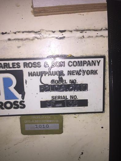 Used 4.5 in. x 10 in. ROSS THREE ROLL MILL (#9089)