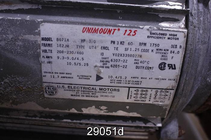 Used Bell & Gossett 80 Vertical Pump, 1.6x9.5 #29051