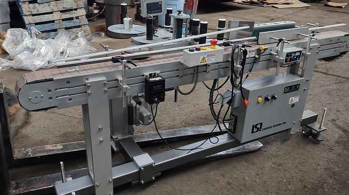 Used LSI model 1400 wrap pressure sensitive labeler