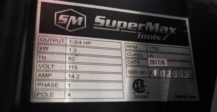 Used 2017 *SOLD* Widebelt Sander - Supermax 25-50