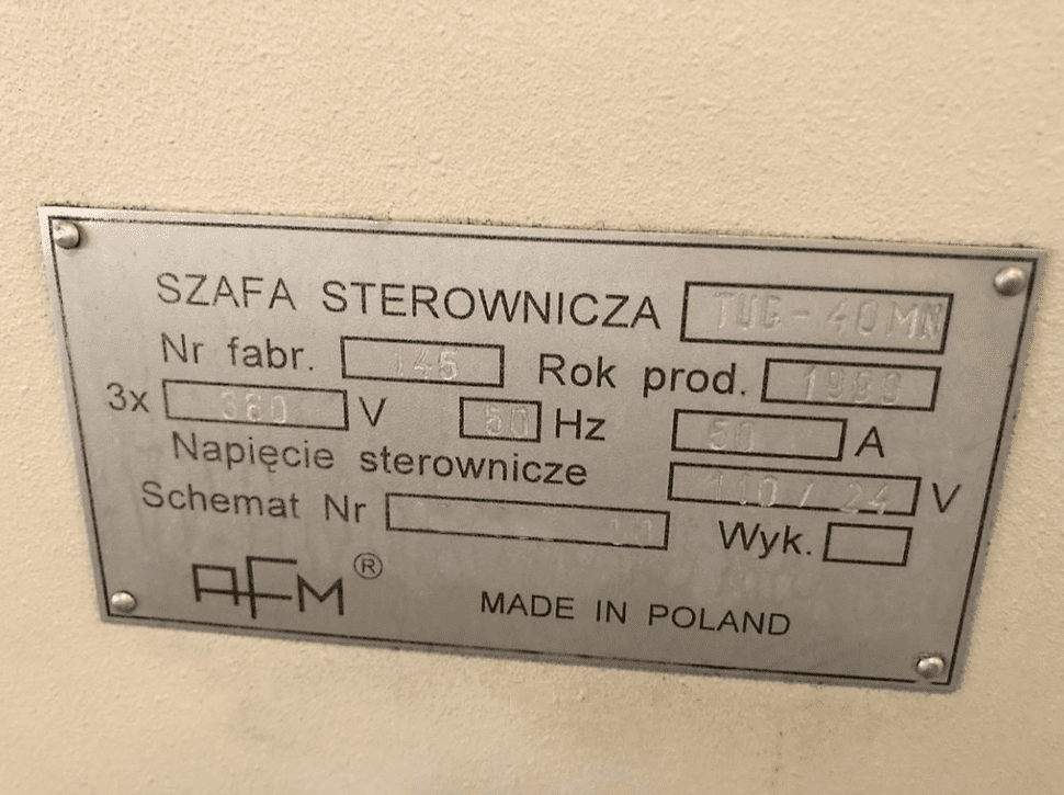 Used AFM TUG 40MN - CNC Lathe - 1999