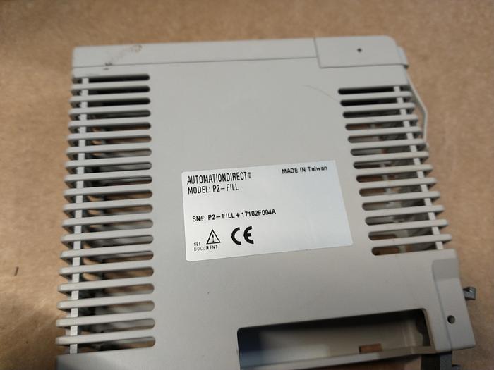 Used Lot of ( 5 ) total Automation Direct P2-FILL Filler modules Cases production 2000 GH113
