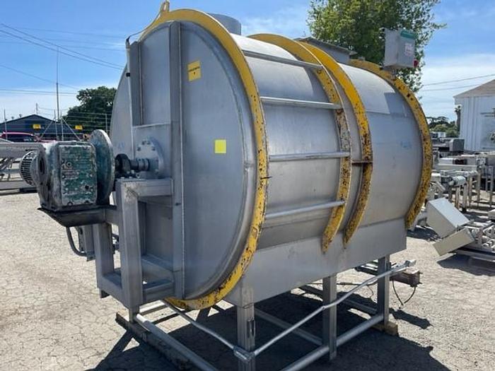 Used Fran Rica Stainless Steel Horizontal Tomato Pulp Storage Tank