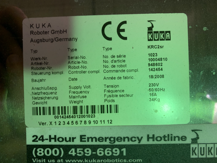 Used KUKA KR 5 SIXX R650 6 AXIS CNC ROBOT