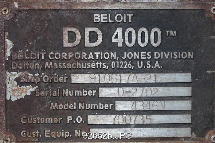 Used Beloit DD4000 Refiner 42/46" Rotor #32652
