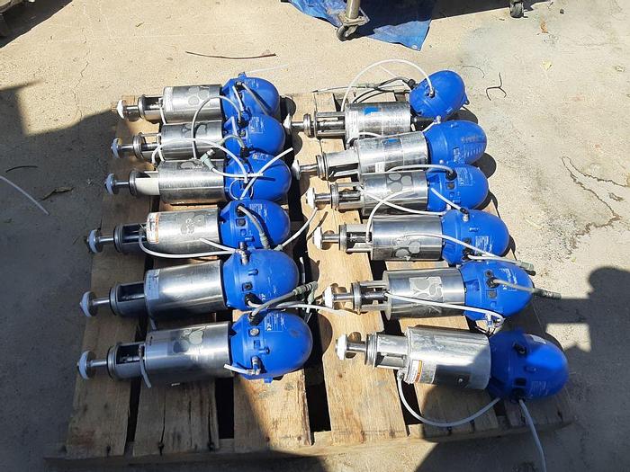 Used Valve, Shut-Off, 2-1/2", Stainless Steel, Alfa Laval, Unique 7000 #S744657