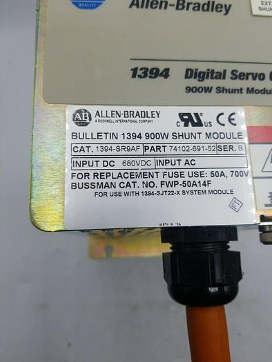 Used ALLEN BRADLEY 1394-SR9AF SER B DIGITAL SERVO CONTROLLER