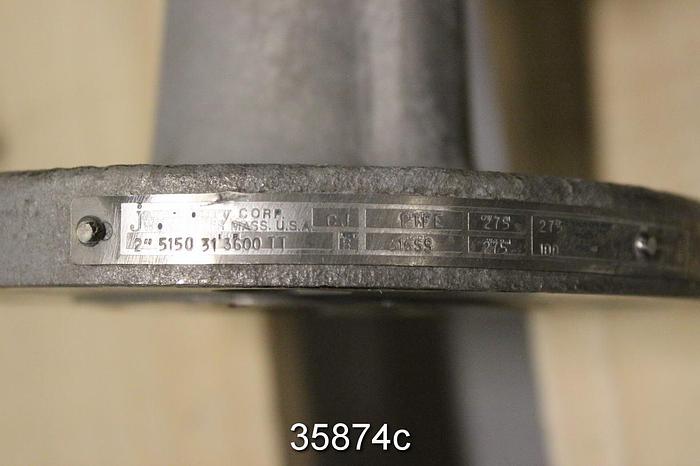 Used Jamesbury 2" Air Operated Ball Control Valve, 5150-3600-TT #35874