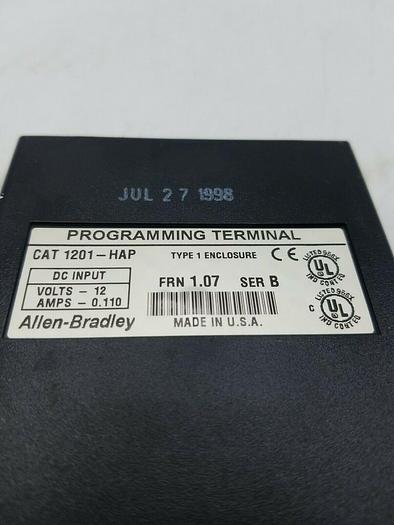 Used ALLEN BRADLEY 1201-HAP PROGRAMMING TERMINAL