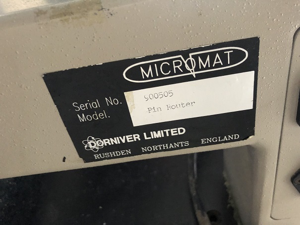 Used Micromat Pin Router
