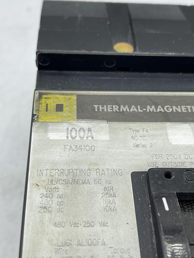Used Square D FA34100