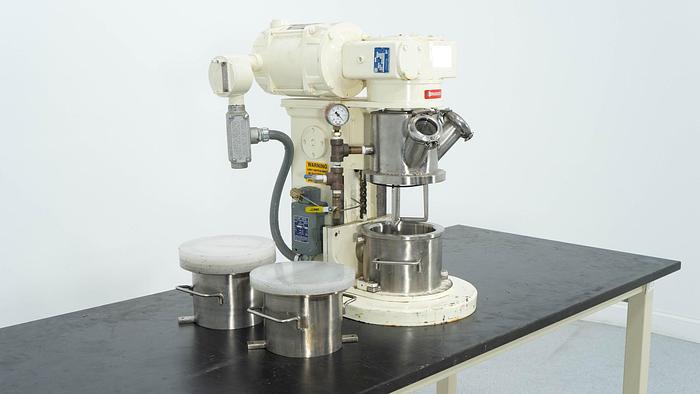 Used 1 QUART ROSS DOUBLE PLANETARY MIXER – LDM 1 QT – S/S – VACUUM (3) MIX CANS (#9767)