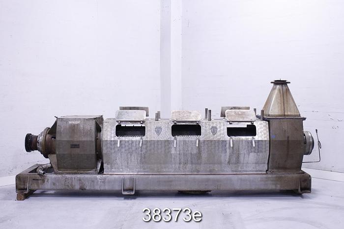 Used Thune SP45L Dewatering Screen Press, First Screen Segment 0.03125" Hole #38373