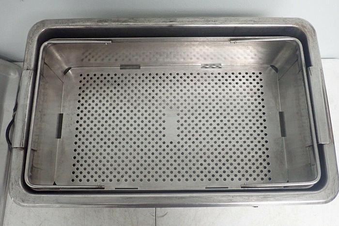 Used L&R Sweep Zone Quantrex S650 Model S 650 Ultrasonic Cleaner with Lid, Basket