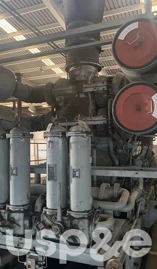 Used 3 MW 1997 Used Mitsubishi 16KU30A HFO Generator Sets