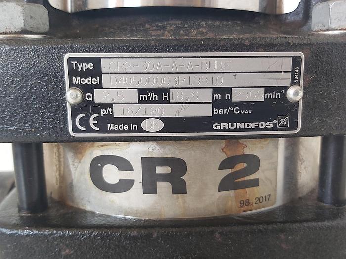 Gebraucht Grundfos CR2-30 A-A-A-BUBE, 2,5m³/h, 18,6m,