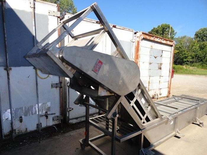 Used Lyco Rinser/Quenching Tank w/Incline Conveyor