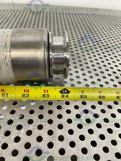 Used Sani-Tech  STHT-WR-1500 84" Silicone Hose w/ 1 1/2" Sanitary Fitting