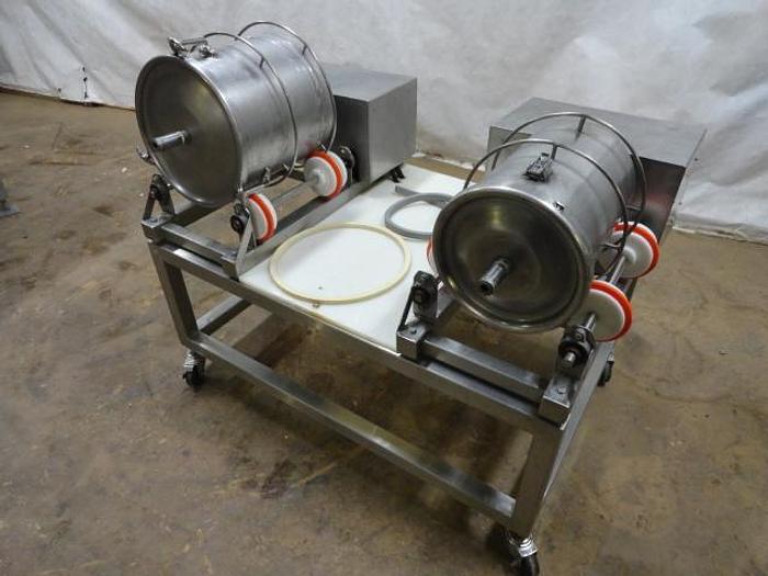 Used Two Drum Tumbling System, 20# & 30# capacity