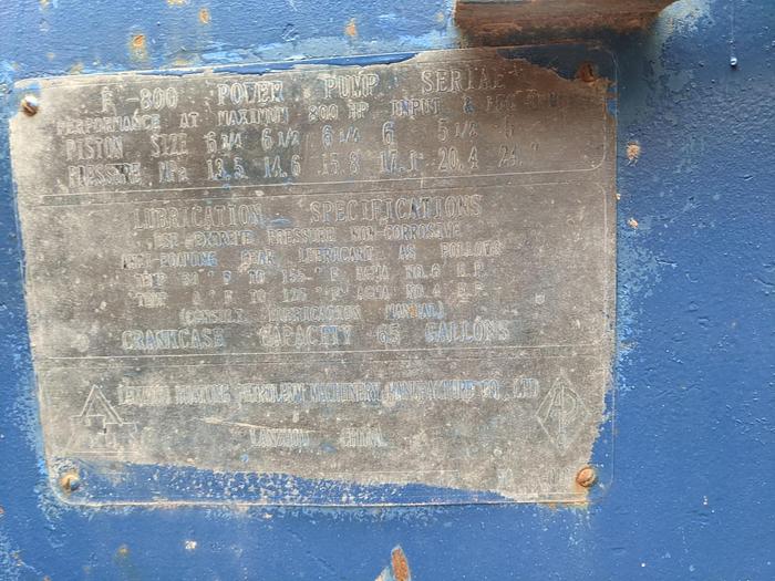 Used F-800 Power Pump Mud Pump