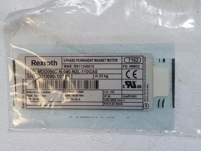 Synchronmotor, MDD090C-N-040-N2L-110GA0, R911248610, Rexroth neu