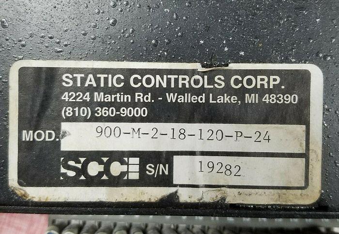 Used STATIC CONTROLS CORP 900-M-2-18-120-P-24 DISPLAY 120VAC DIGITAL