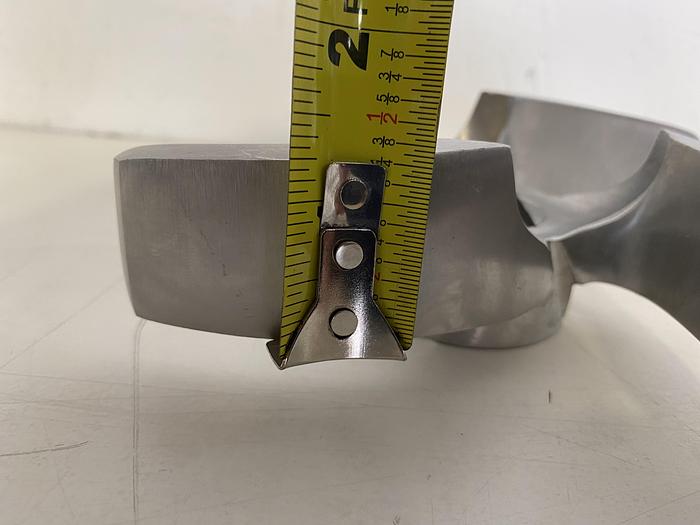 Used 6" Stainless Steel Impeller Blade, 4 Blade w/ 1" Square Bore