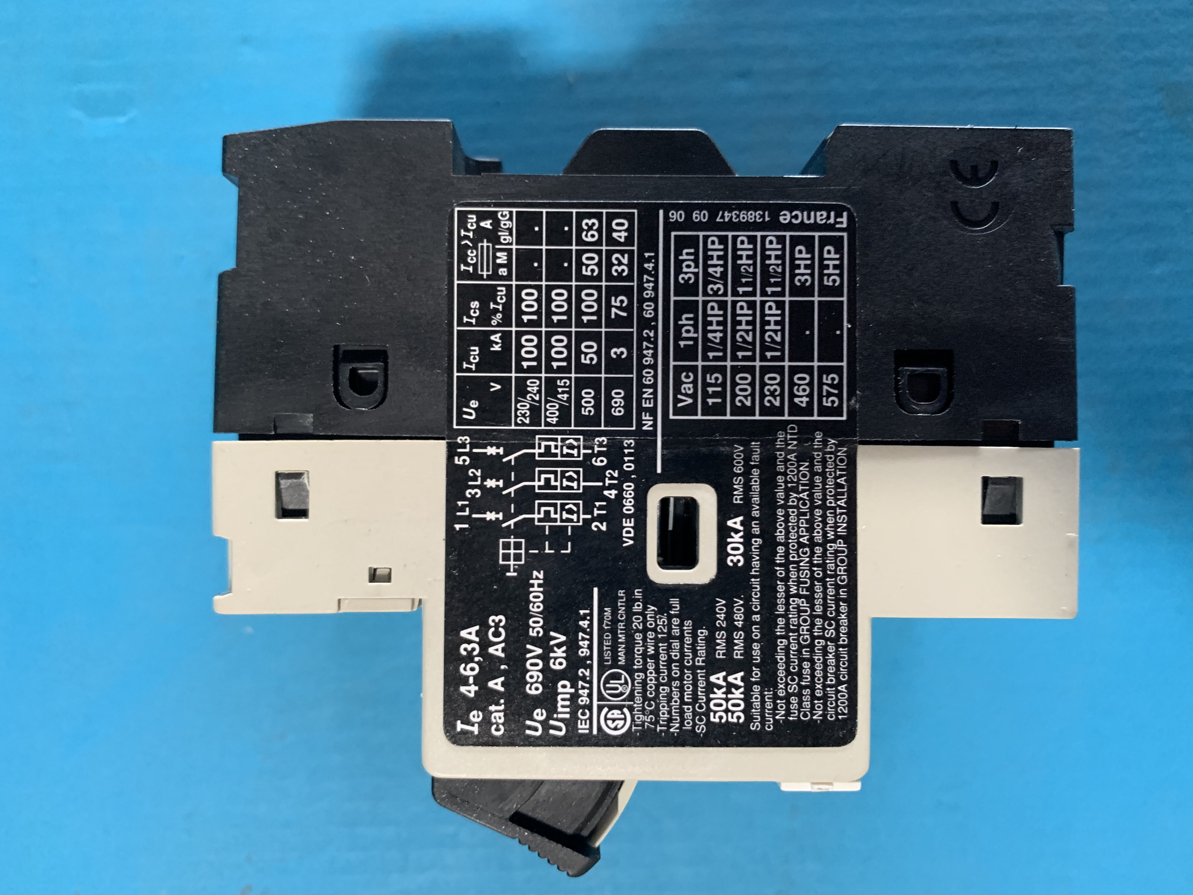 Used Telemecanique Motor Circuit Breaker GV2-M10