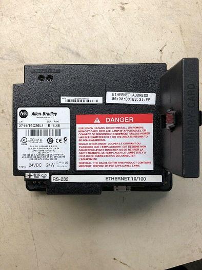 Used ALLEN-BRADLEY 2711-T6C20L1 SER. B FRN. 4.48 PANELVIEW 600