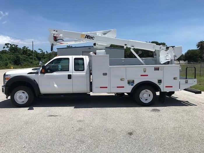Used Altec AT40G 45ft Articulating Telescopic Bucket Boom on 2012 Ford F550 4x4 Extended Cab - C14976