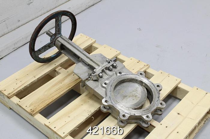 Used Velan L15-0310C-13SL 8" Hand Operated Knife Gate Valve #42166