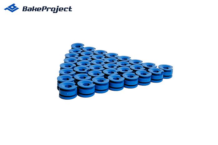 Retainer Double HighL-Easy Fit(Hex) Metal detectable Blue 9 mm