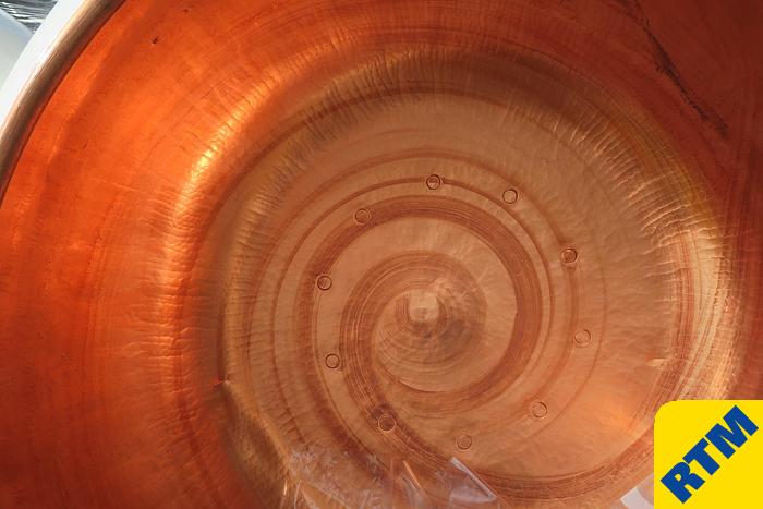 Used (8) Copper Coating Pans