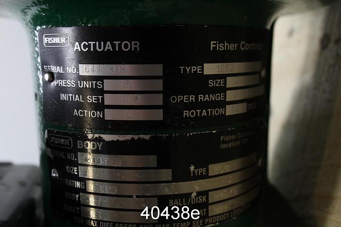 Used Fisher 1" V150 Vee Ball Valve #40438